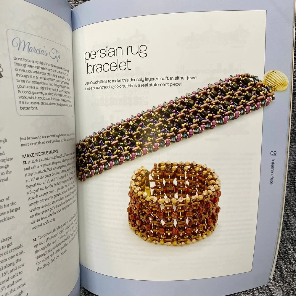 Kalmbach Books Lush Layered Beadweaving Marcia Balonis Paperback Craft Book